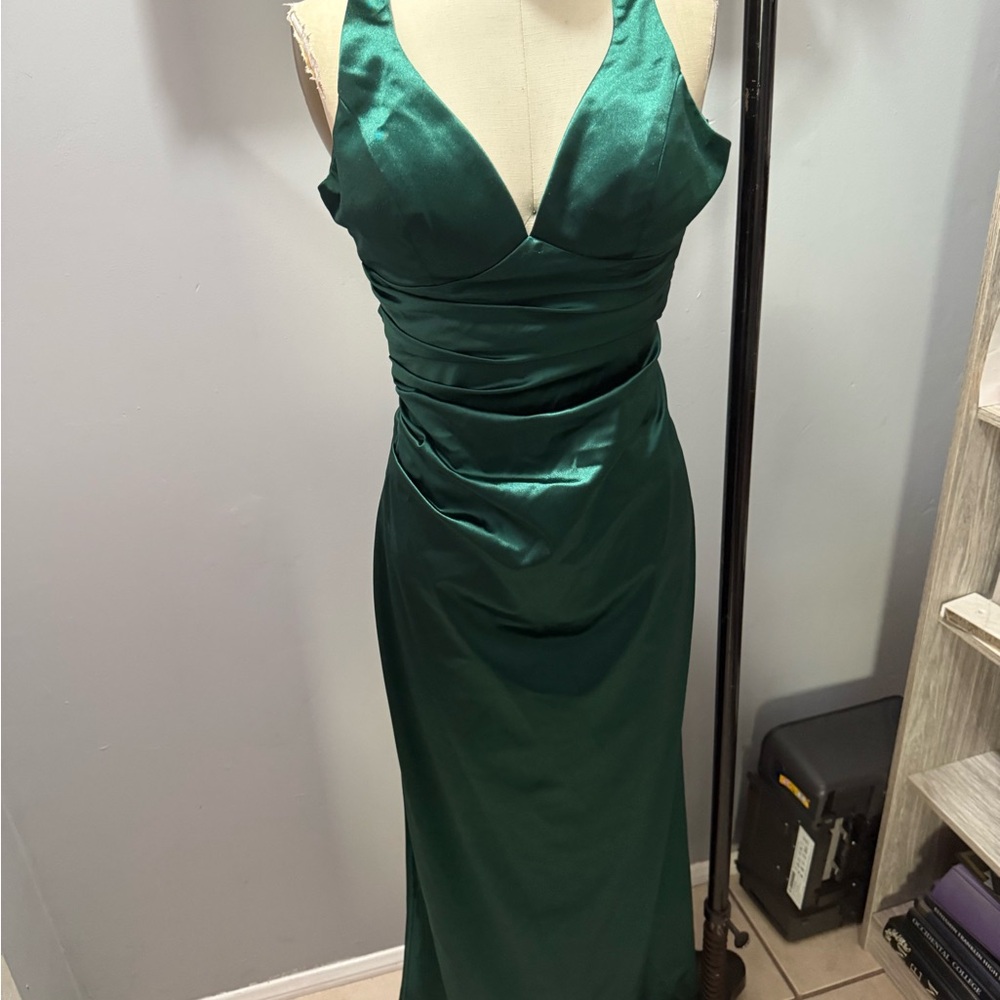 B Darlin Strapless Emerald Dress